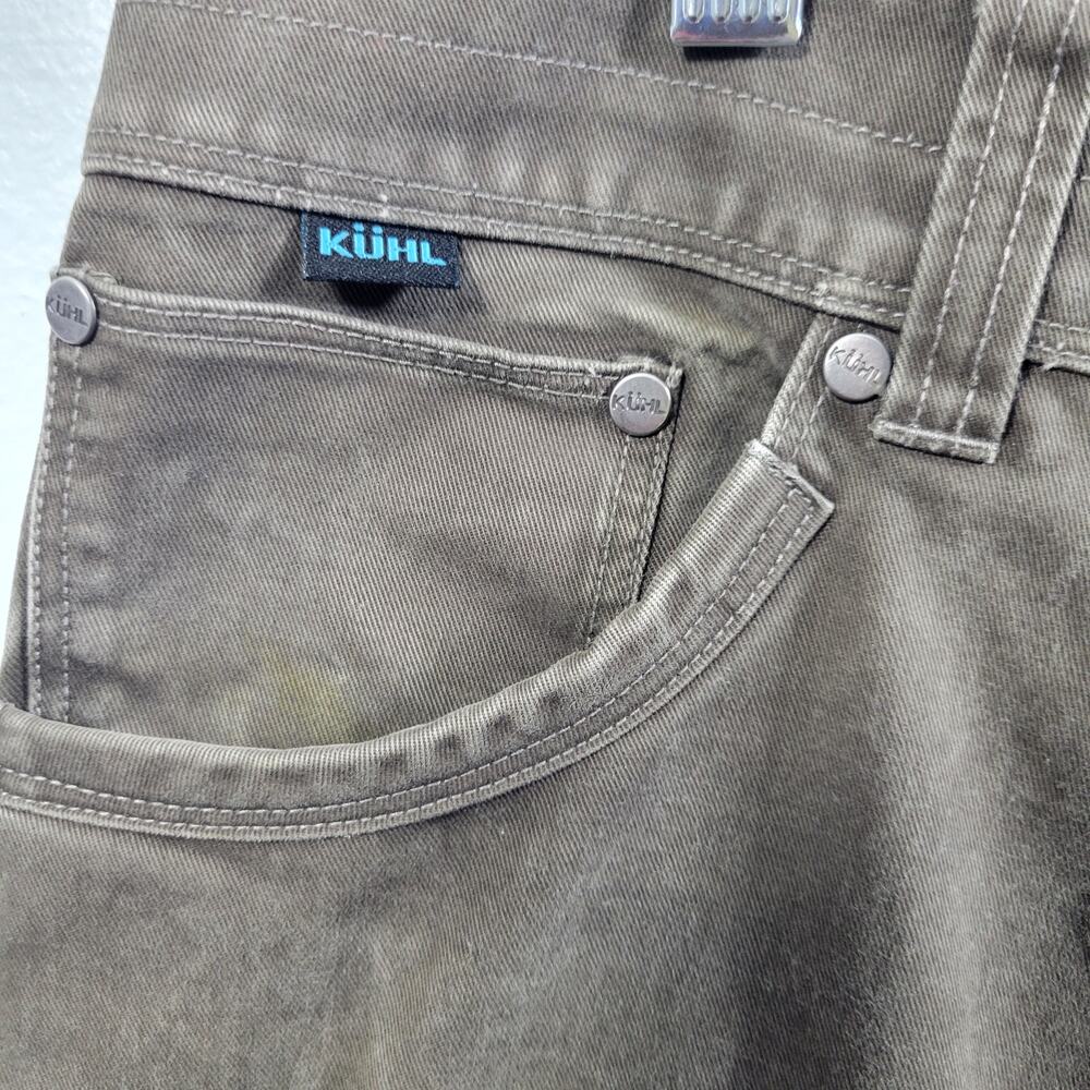 Kuhl Men's Vintage Patina Green Jeans Size 34 x 34  2326-1273 - Picture 3 of 8